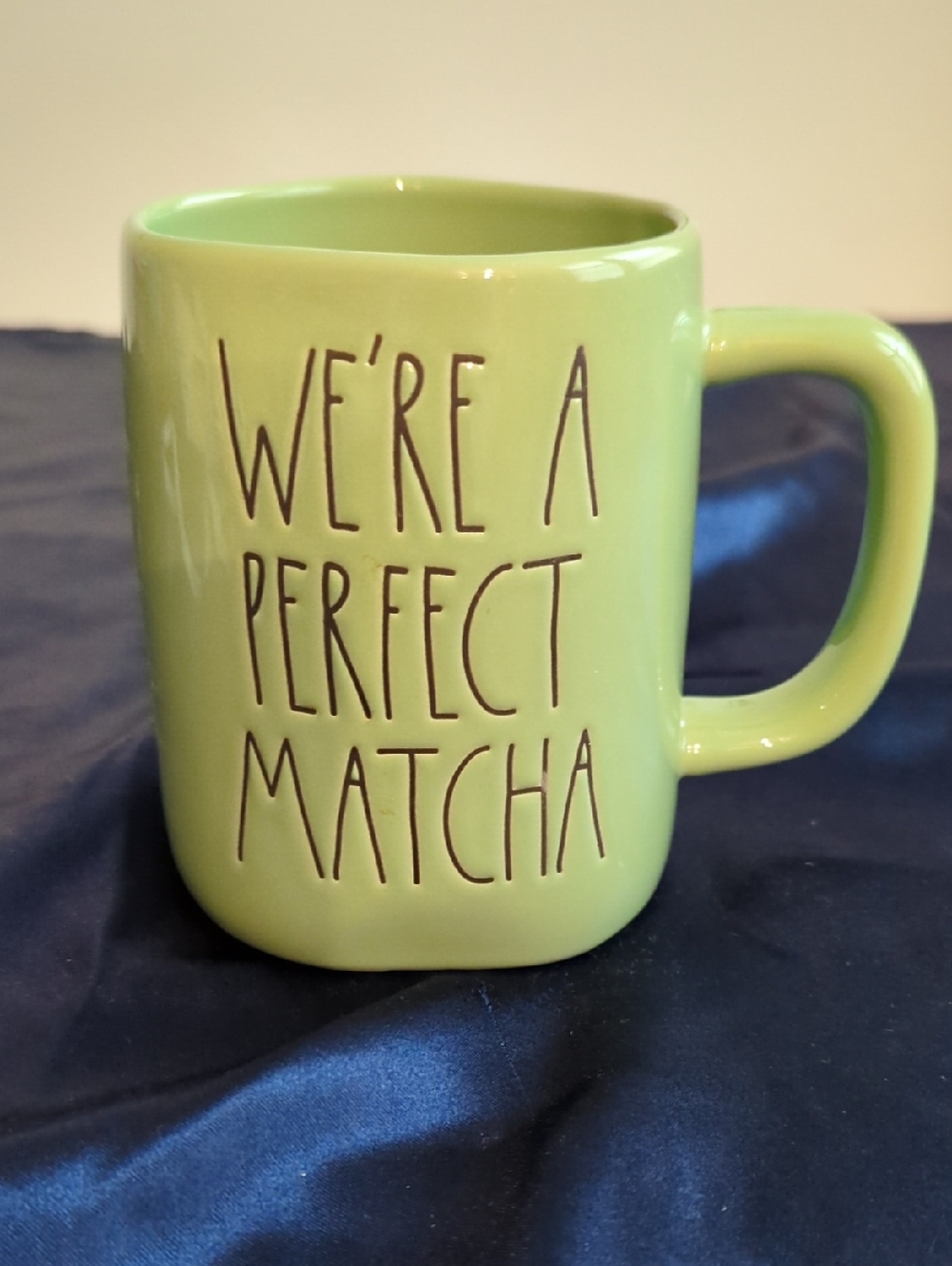 Rae Dunn Green Ceramic Mug - "We're A Perfect Matcha"